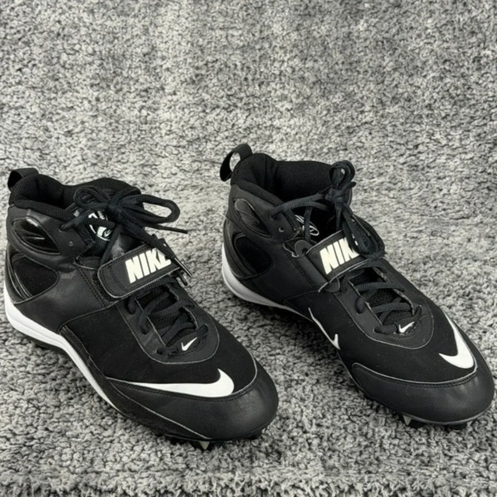 Nike Men's 9.5 Blade Shark Football Cleats Black High Top 315789-011 Athletic